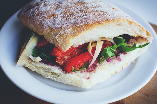 Photograph of a sandwich